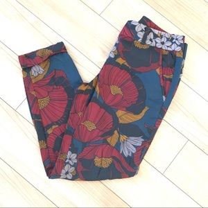Ann Taylor Loft Fall Flower Pants
